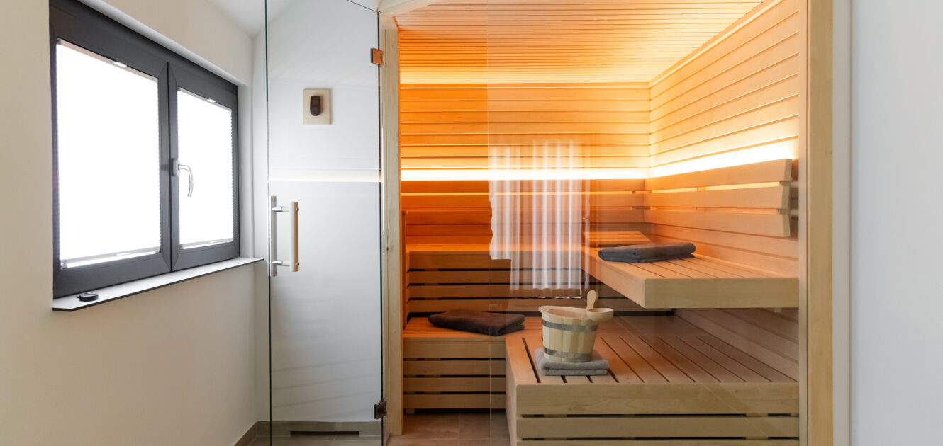 Individuelle Sauna nach Maß "Premium-Paket" in Gartenhaus in Dresden
