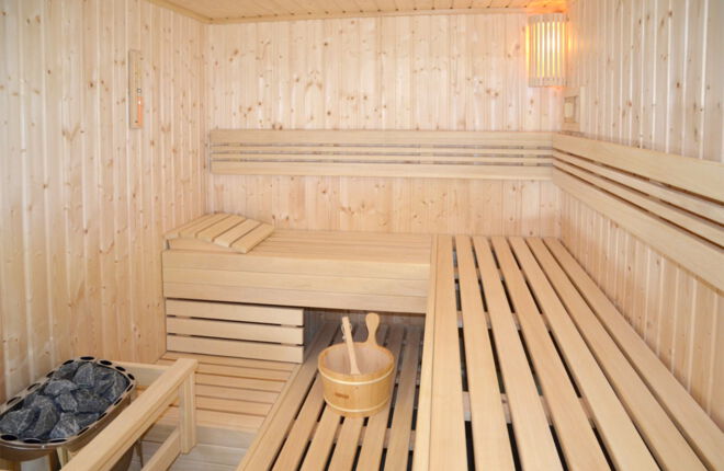Individuelle Sauna mit Saunazubehör
